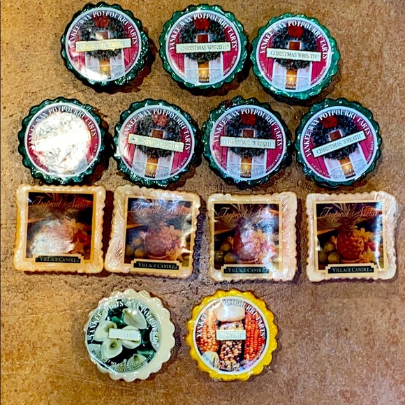 13 Assorted Yankee Candle & Village Candle Tarts